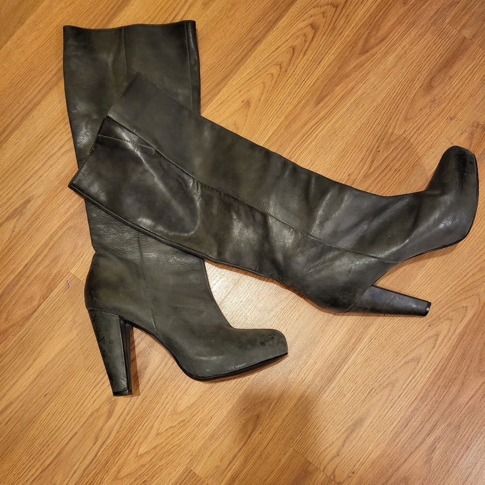 Barely worn Calvin Klein knee Boots